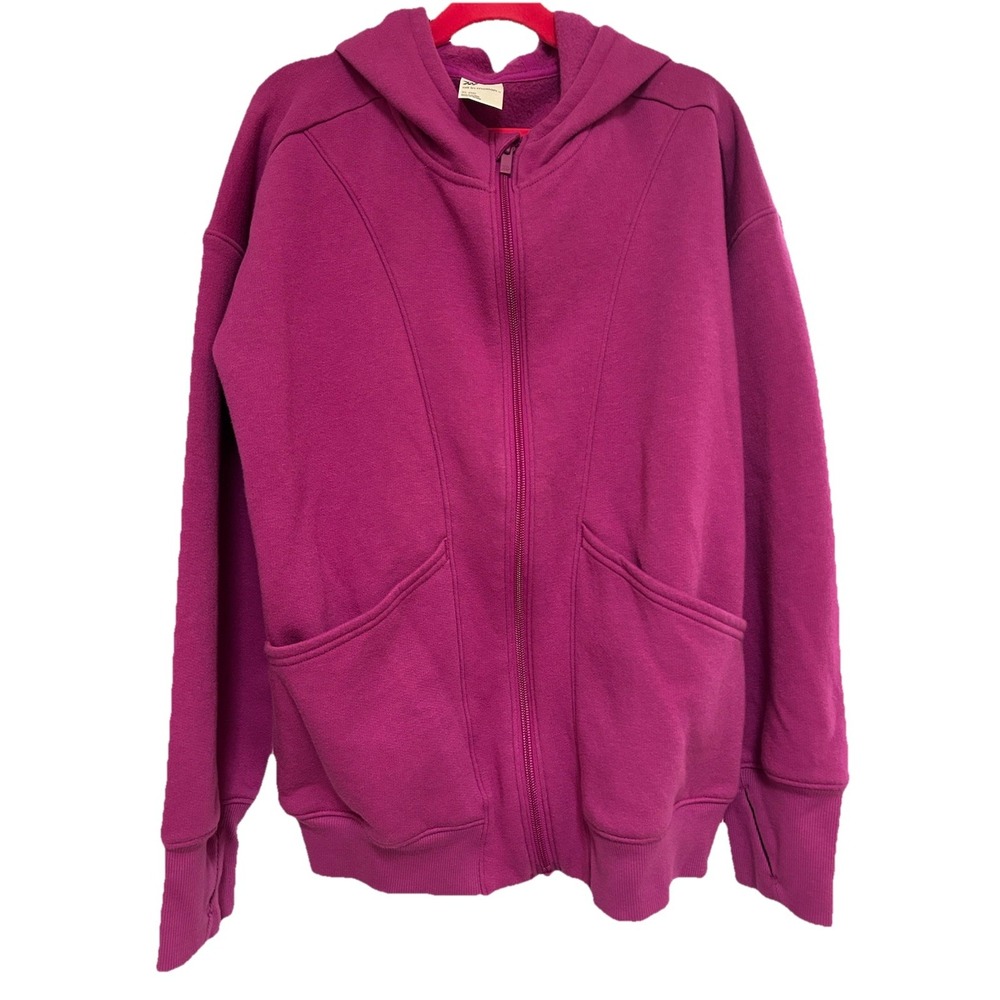 All in‎ Motion Gilrs Full Zip Hoodie Size 14 XL Long Sleeve Pink Activewear